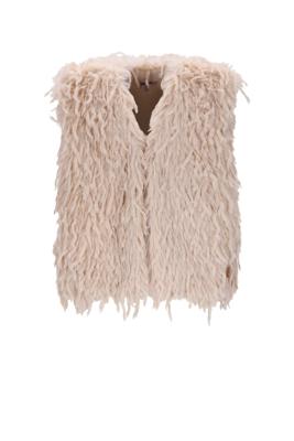 NoNo winter gilet meisjes - wit - Kath - fur