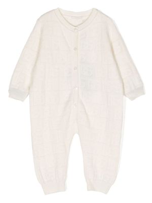Dolce & Gabbana Kids pyjama à motif en jacquard - Blanc