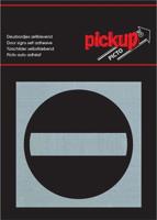 Route Alu Picto 80 x 80 mm Sticker geen entree - Pickup