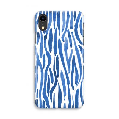 Blauwe nerven: iPhone XR Volledig Geprint Hoesje