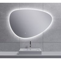 Spiegel Wiesbaden Uovo Organisch Dimbaar LED Verlichting Condensvrij 70 cm