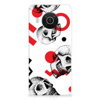 Silicone Back Case Nokia X10 | X20 Skull Red - thumbnail