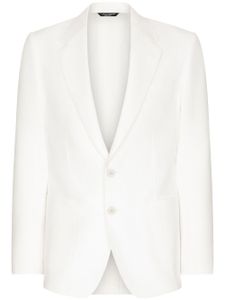 Dolce & Gabbana blazer Deconstructed à simple boutonnage - Blanc