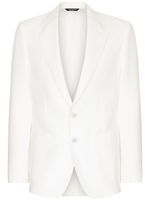 Dolce & Gabbana blazer Deconstructed à simple boutonnage - Blanc - thumbnail