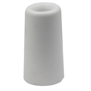 Deurbuffer / deurstopper - wit - rubber - 75 x 40 mm - deurstop