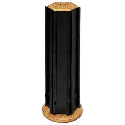 5Five Koffie cup/capsule houder/dispenser - hout/metaal - zwart - 60 cups - Koffiecups houder