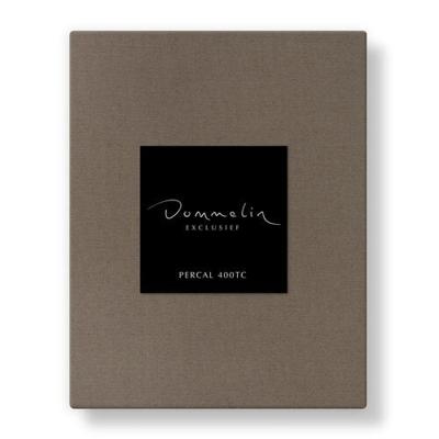 Dommelin Dommelin Hoeslaken Uni Percal 400TC 719 Truffel 120x220/30