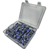 TRU COMPONENTS Pneumatische connector TC-14109140 TC-Fitting set - 6 mm Buis-Ø: 6 mm 60 stuk(s)