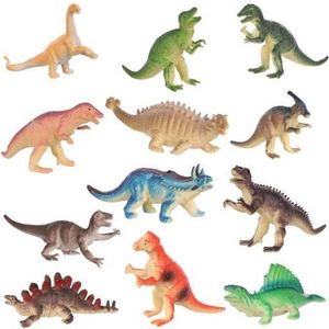 Stoere Dino Speelset - Dino's - Dinosaurussen - Dinosaurus Set van 12