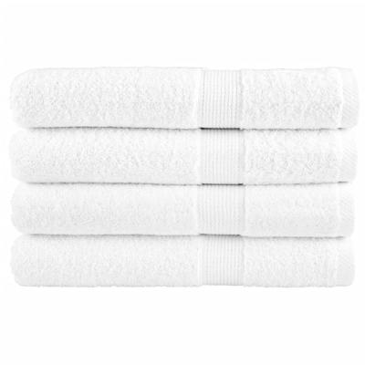 VidaXL Saunadoeken solund 4 st 600 g/m² 80x200 cm wit