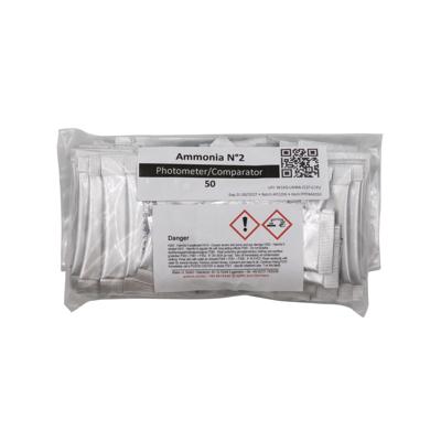 Pool Lab Ammonia N°2 Poederzakjes - 50 Stuks Waterkwaliteit Analyse voor Zwembaden & Spa&apos;s with PoolLab 2.0