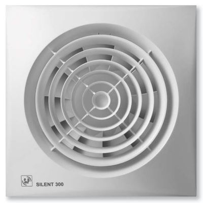 S&P Silent 300 CRZ badkamerventilator met instelbare nalooptimer wit