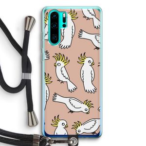 Papegaai: Huawei P30 Pro Transparant Hoesje met koord