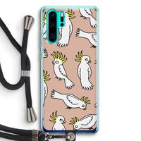Papegaai: Huawei P30 Pro Transparant Hoesje met koord