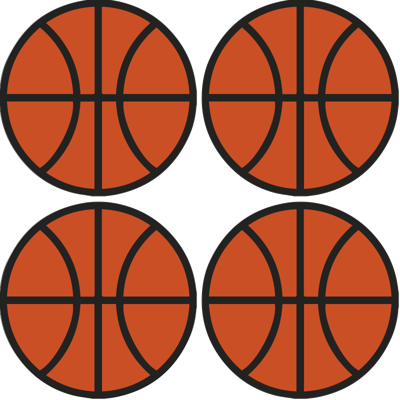 Moderne onderzetters Basketbal