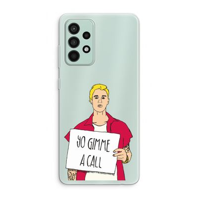 Gimme a call: Samsung Galaxy A52s 5G Transparant Hoesje