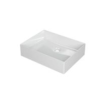 INK Unlimited Wastafel Porselein Zonder Kraangat - 500x380x110 mm - Glans Wit