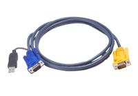 ATEN KVM Aansluitkabel [1x VGA-stekker, USB 1.1 stekker A - 1x SPHD-18-stekker] 3.00 m Zwart