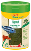 Sera Flora Nature 100ml - Vezelrijke Vlokkenvoeding voor Plantenetende Siervissen - thumbnail