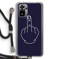 F**k U: Xiaomi Redmi Note 10S Transparant Hoesje met koord