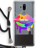 Lip Palette: LG G7 Thinq Transparant Hoesje met koord