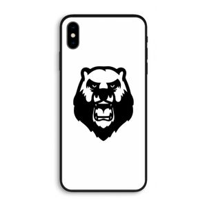 Angry Bear (white): iPhone XS Max Biologisch afbreekbaar hoesje