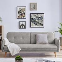 Artistiq 3-zits Slaapbank 'Betti' kleur Lichtgrijs Artistiq 3-zits Slaapbank 'Betti' kleur Lichtgrijs