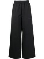 Off-White pantalon ample à taille haute - Noir