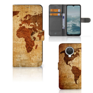 Nokia G10 | G20 Flip Cover Wereldkaart