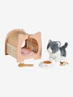 Set huisdier Kat-+ accessoires in FSC® hout hout