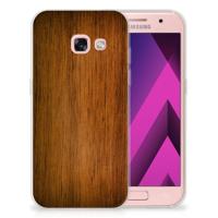 Samsung Galaxy A3 2017 | Bumper Hoesje | Donker Hout