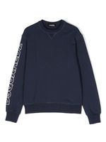 DSQUARED2 KIDS sweat en coton à logo imprimé - Bleu