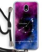 Sterrenbeeld - Donker: Samsung Galaxy J5 (2017) Transparant Hoesje met koord