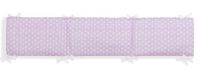 Interbaby bedbumper meisjes 40 x 185 polykatoen roze - thumbnail