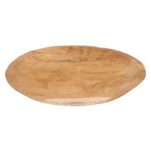 Teak houten serveerschaal/serveerblad 38 cm