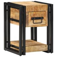 Nachtkastje 2 pcs Bruin 30 x 30 x 40 cm massief mangohout