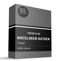 Topper Hoeslaken - Katoen - Verkoelend - 140x200 cm - Keuze Uit Meerdere Kleuren - Fresh and Co - Dekbed-Discounter.nl