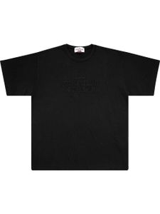 Supreme x Stone Island t-shirt à logo brodé - Noir