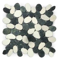 Stabigo Pebble S sliced tumb honed mix black & white 30x30 cm