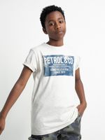 50% korting - Petrol Industries Jongens Artwork T-shirt Antique Wit Melee - 116 - thumbnail