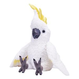Wild Republic kaketoe knuffel - wit - 30 cm - pluche - vogel