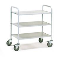 Fetra Hauptartikel 4882 Etagewagen Staal Poedercoating Laadvermogen (max.): 150 kg Grijs-wit (RAL 7035)