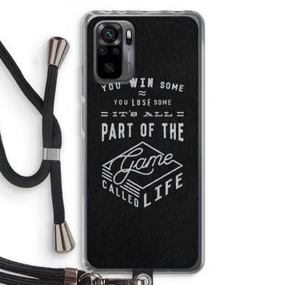 Life: Xiaomi Redmi Note 10 Pro Transparant Hoesje met koord