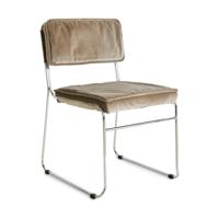 HKliving Endless eetkamerstoel Velvet Dirty Chai