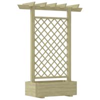 Pergola plantenbak 162x56x204 cm hout