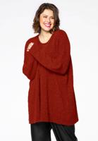 Yoek Pullover teddy | Oranje | Maat 54/56
