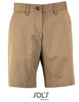 Sol’s L02762 Women`s Chino Bermuda Shorts Jasper