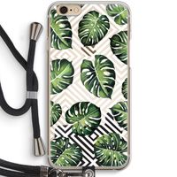 Geometrische jungle: iPhone 6 / 6S Transparant Hoesje met koord