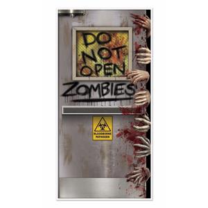 Halloween deurposter - zombie thema - 152 cm - horror decoratie deurhanger