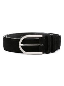 Kiton ceinture en daim à boucle - Noir